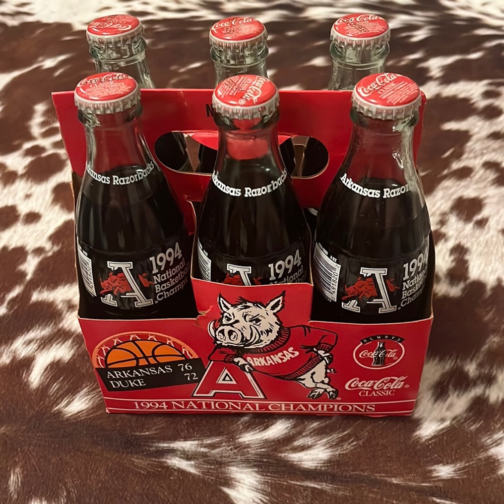 Arkansas vs. Duke Coca-Cola bottles